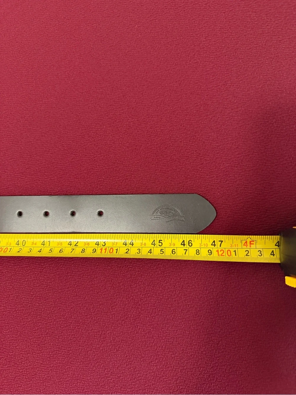 Levi's Black Leather Belt with Silver Buckle and Branded Tag